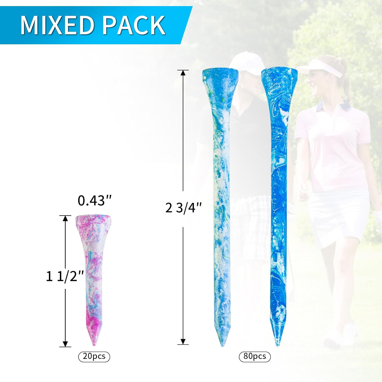 golf tees colors mixed wood tees golf tees colors mixed wood tees