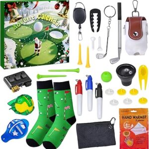 advent calendar 2025 golf set for adult men boy golf sport accessories and decorations christmas countdown gifts for husband father dad boyfriend women teen boys and girls