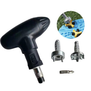 multifunctional golf cleat remover, universal wrench for installing and removing triangular screw golf cleats