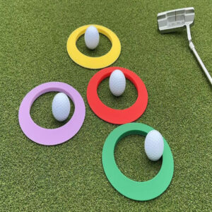 golf putting cup ring, golf green target disc, portable durable movable target hole cup