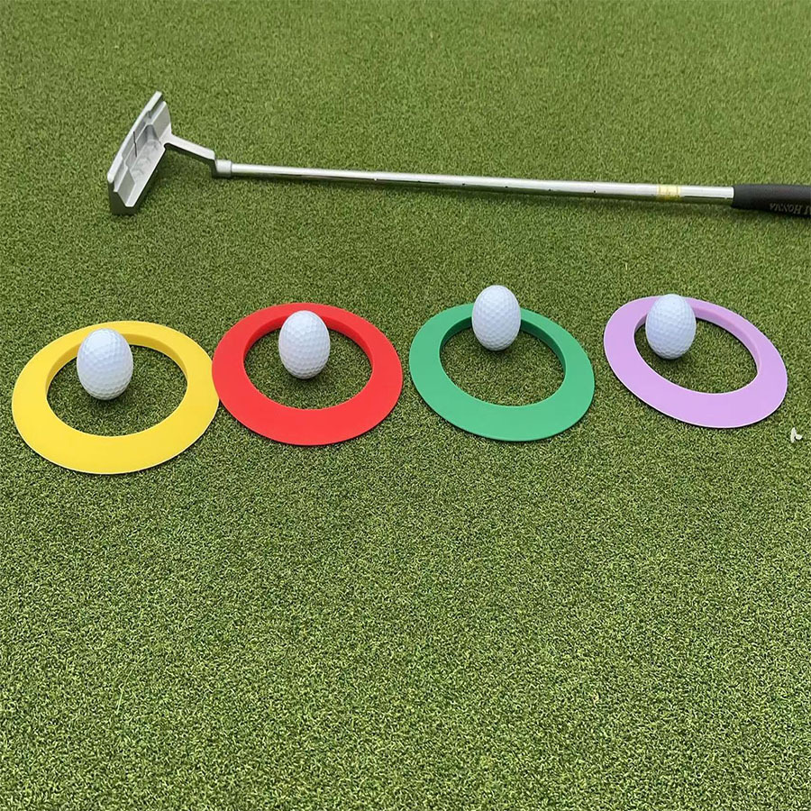golf putting cup ring, golf green target disc, portable durable movable target hole cup