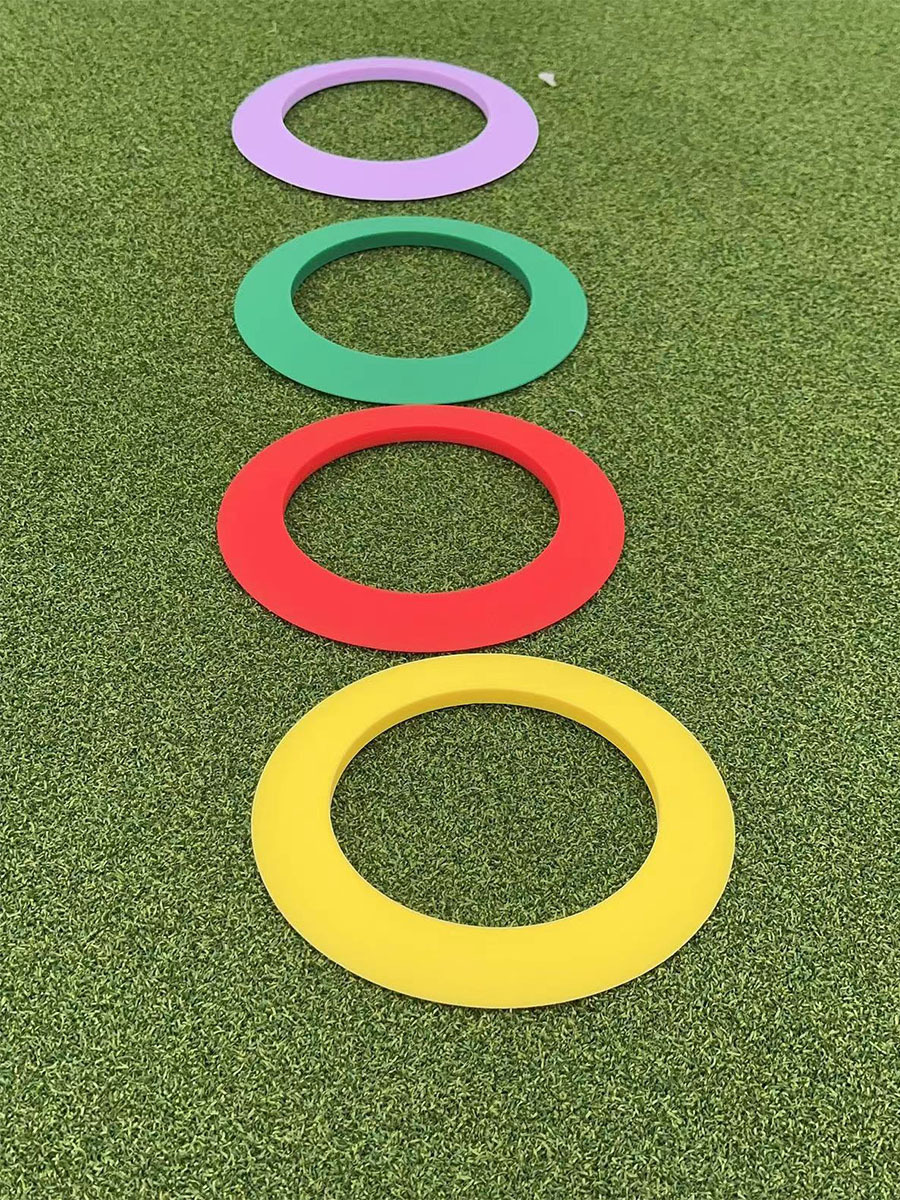 golf putting cup ring, golf green target disc, portable durable movable target hole cup
