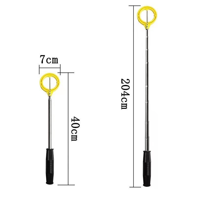 golf ball retriever, telescopic golf ball pick up pole, retractable ball fetching stick, golf course supplies & accessories