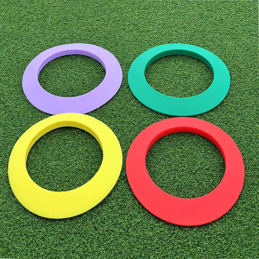 golf putting cup ring, golf green target disc, portable durable movable target hole cup